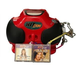 Vintage Tiger Electronics Hit Clips Boombox with 2 Cartridges Tested & Working